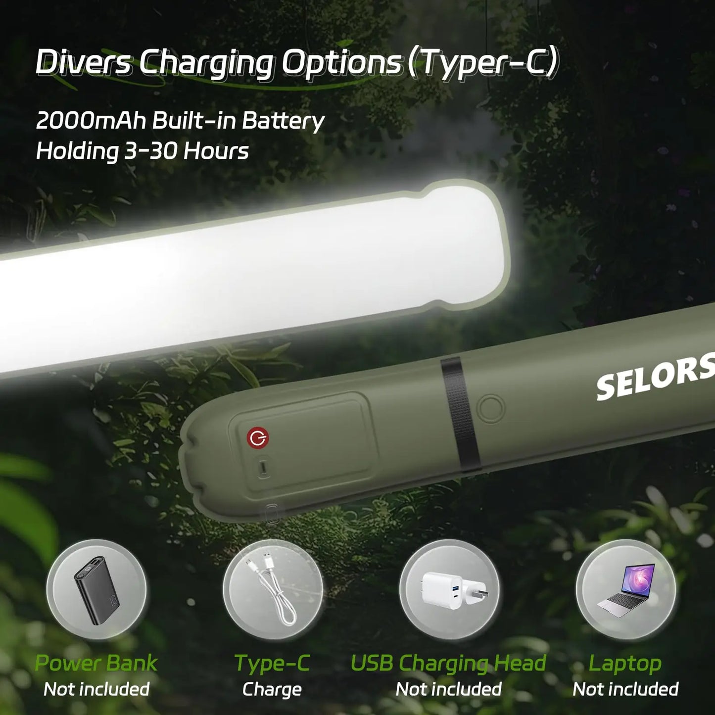 Rechargeable Portable Tent Lamp