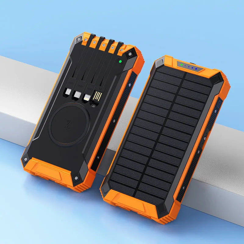 Solar Power Bank Wireless 200000mAh