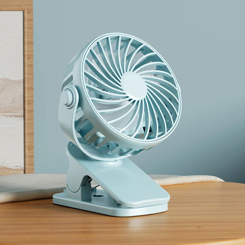 Rechargeable Clip Fan 720° Rotatable