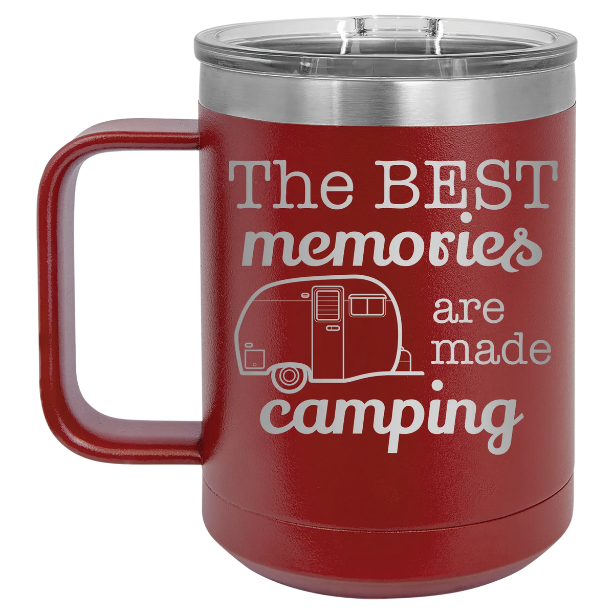 Camping 15 oz Mug | Maroon
