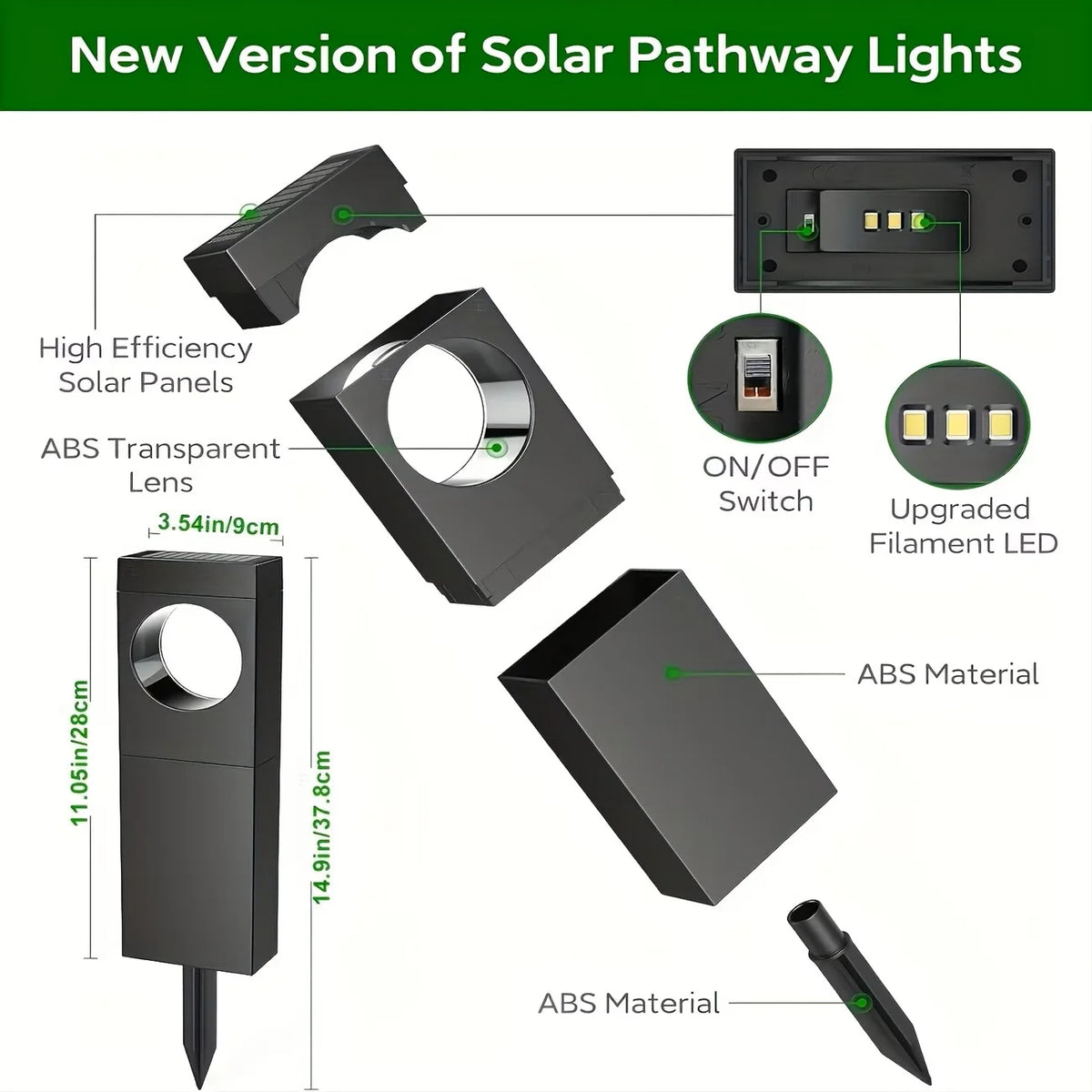 Solar Pathway Lights Outdoor