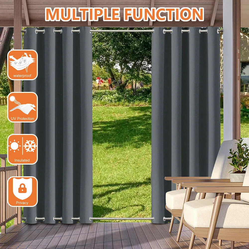 Outdoor Patio Curtains Blackout Thermal