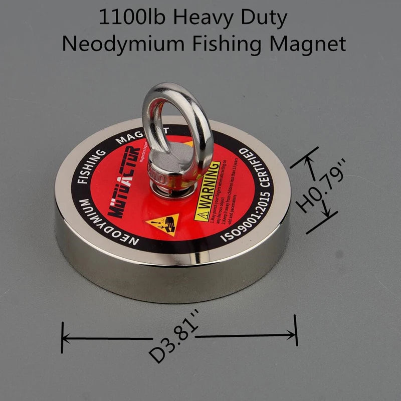 Fishing Magnetic N52 Magnet With 15m Rope Gloves Bag
