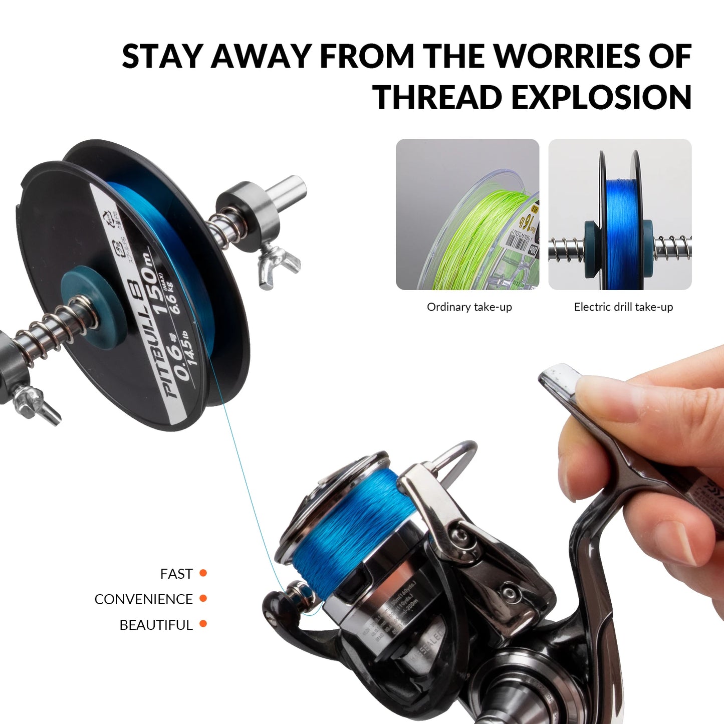 Electric Drill Type Fishing Line Winder