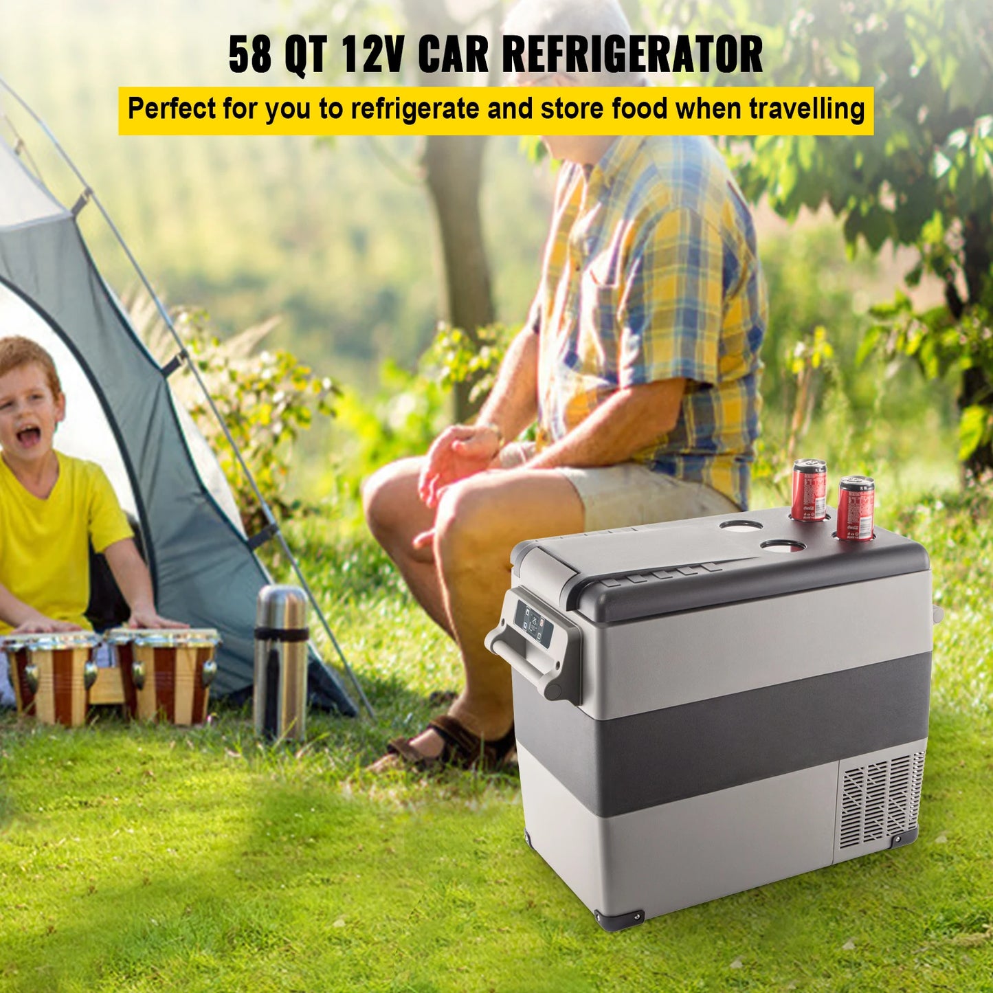 Mini Fridge Freezer Portable