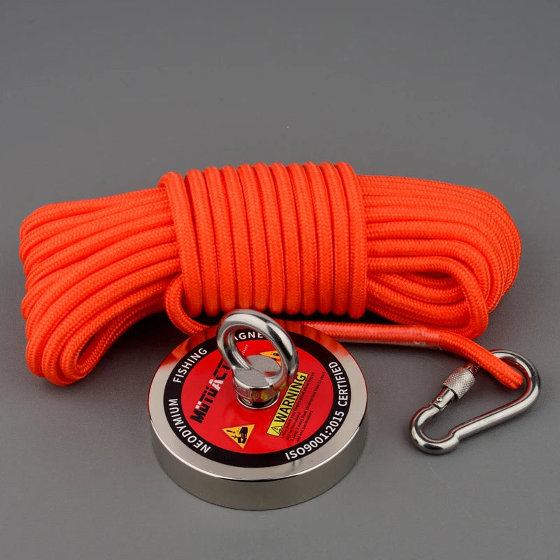 Fishing Magnetic N52 Magnet With 15m Rope Gloves Bag
