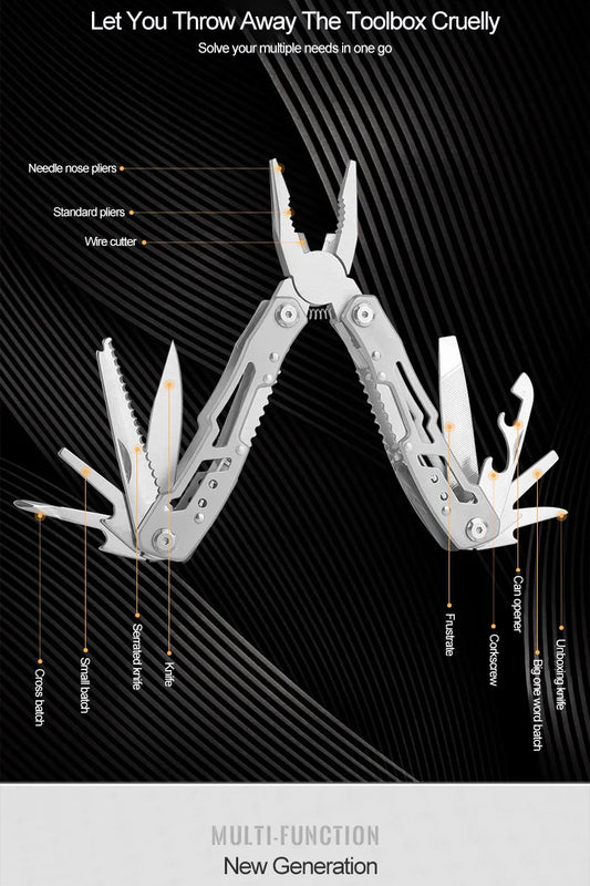 Folding Pliers Pocket Knife