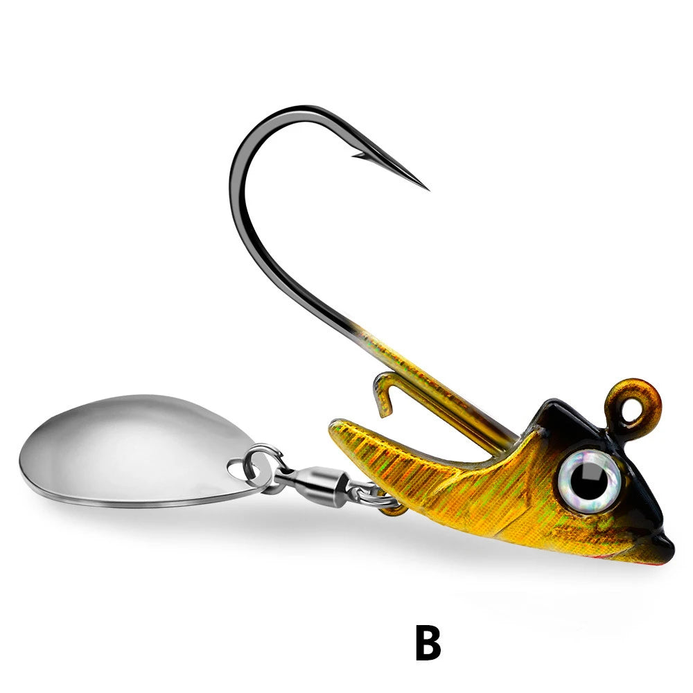 Sequin Metal Spoons Fishing Hooks