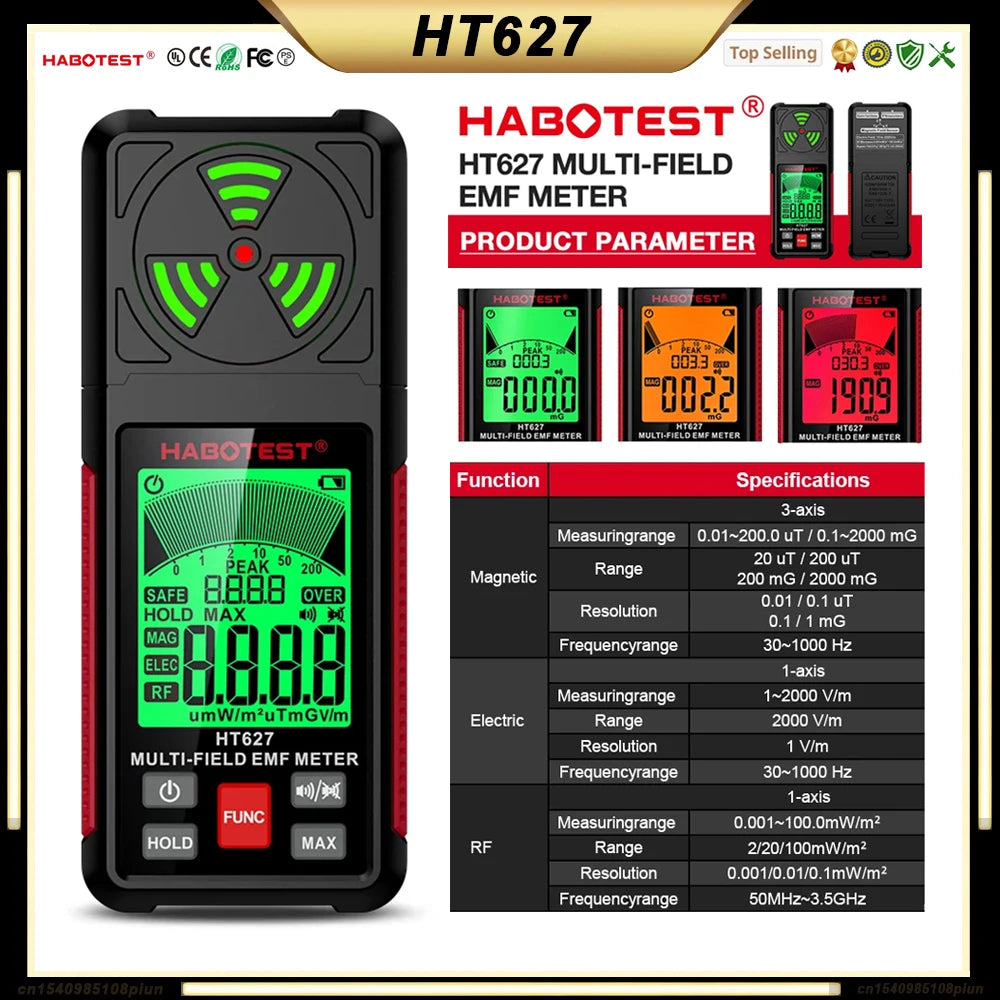 Professional EMF Meter Electromagnetic Field Radiation