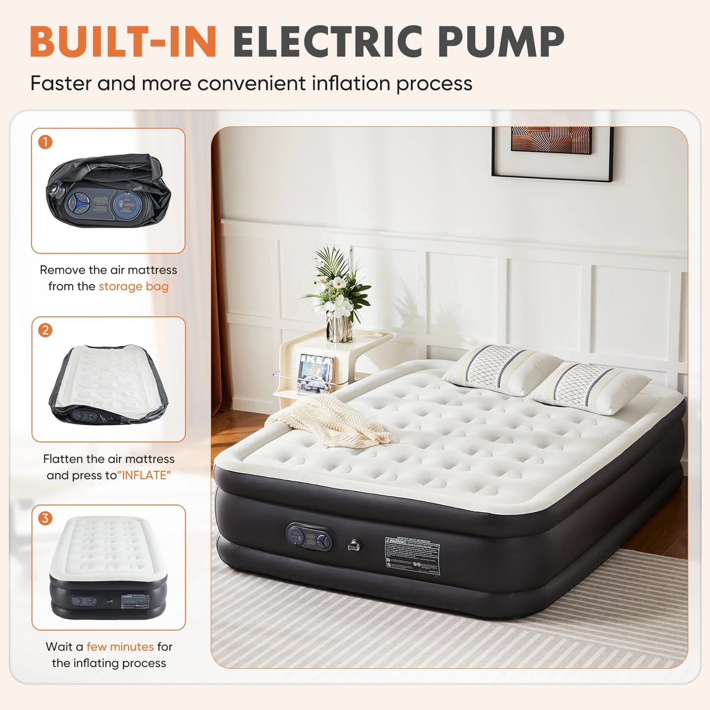 Air Mattress with Built in Pump