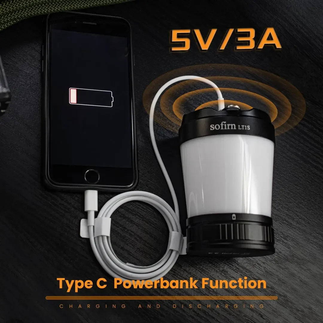 Camping Light USB C 21700