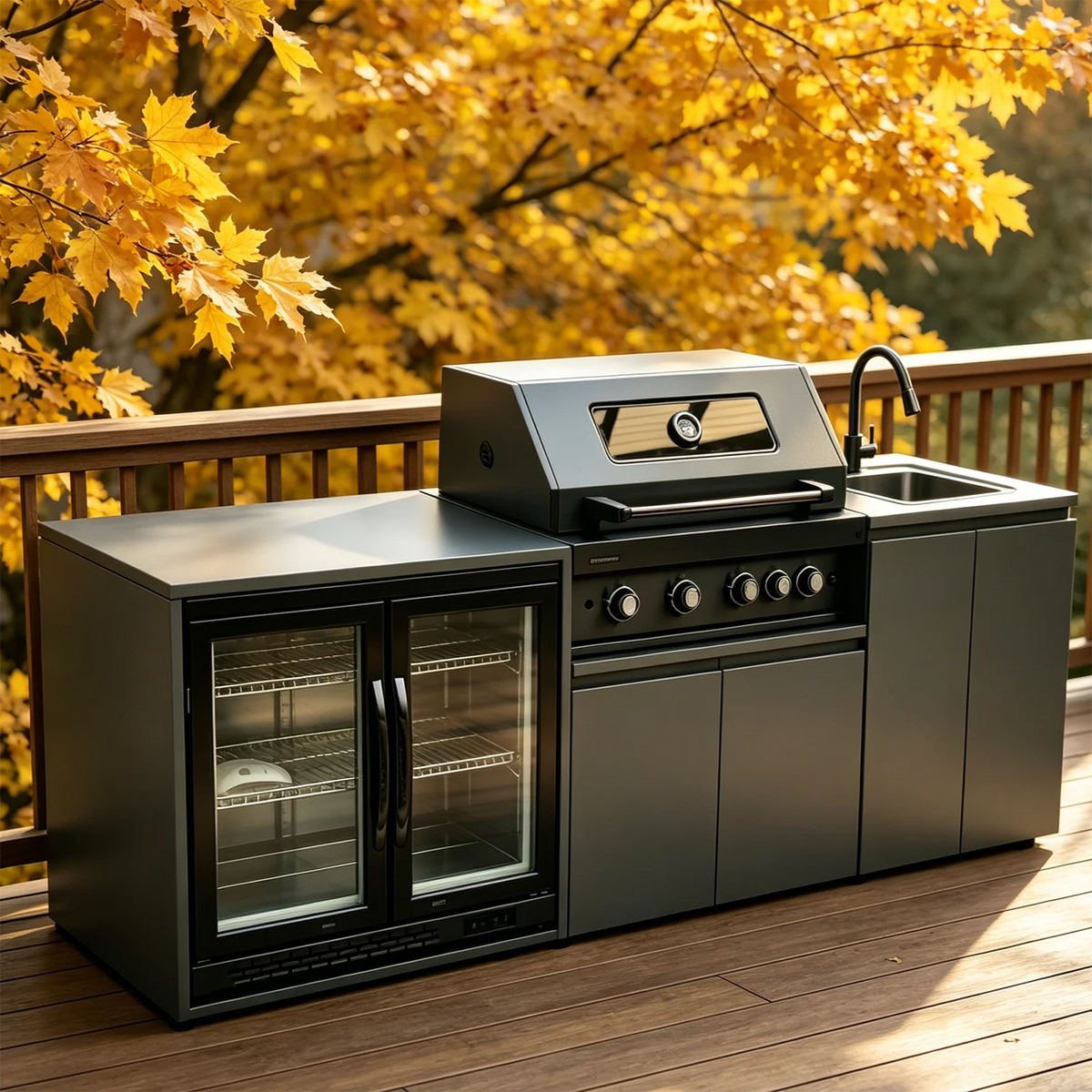 Functional Stainless Steel Outdoor Kitchen