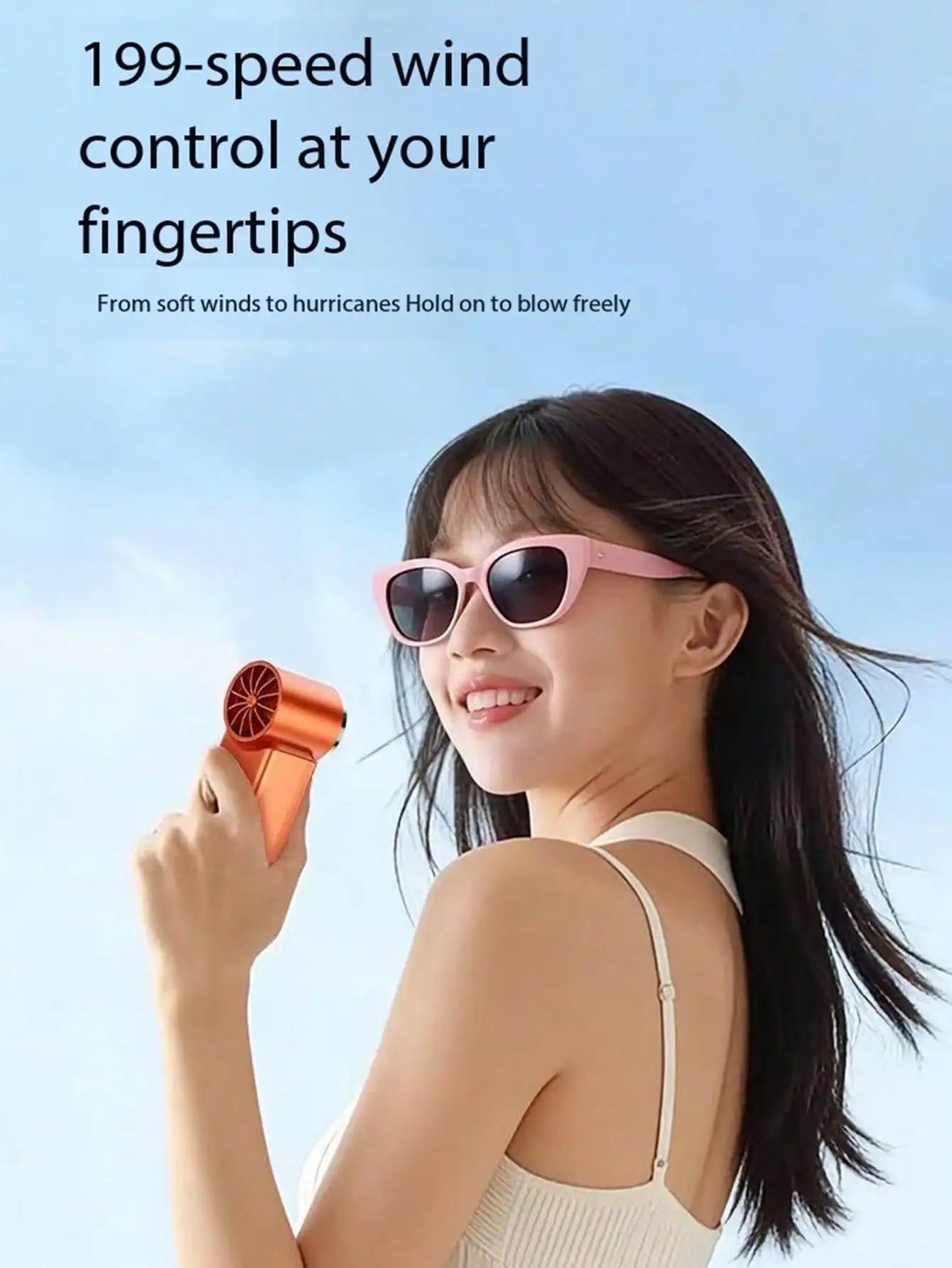 Mini Handheld USB Turbo Fan High Capacity Battery