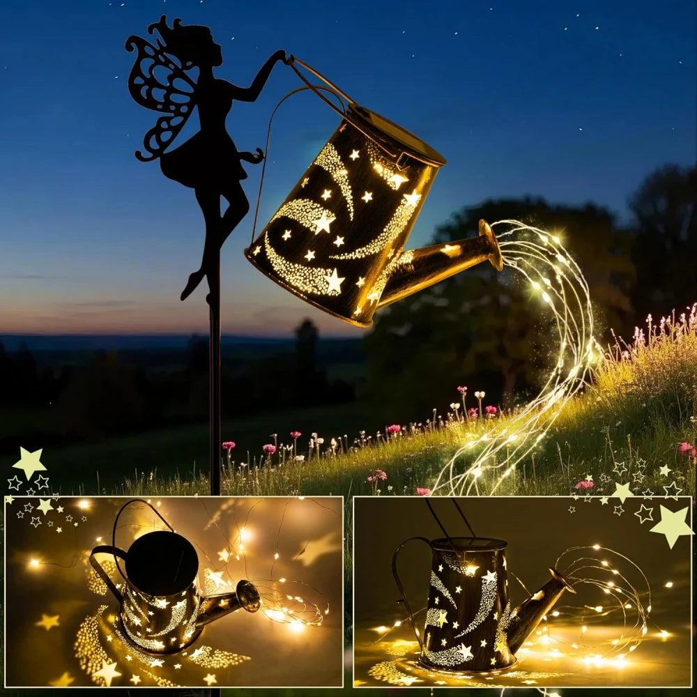 Solar Lights Outdoor Solar Watering Can