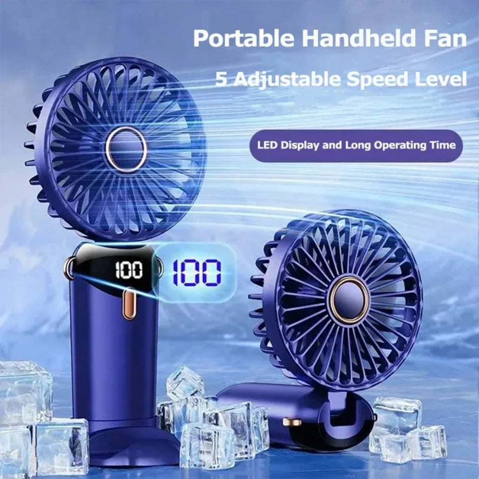 Folding Fan with Phone Stand