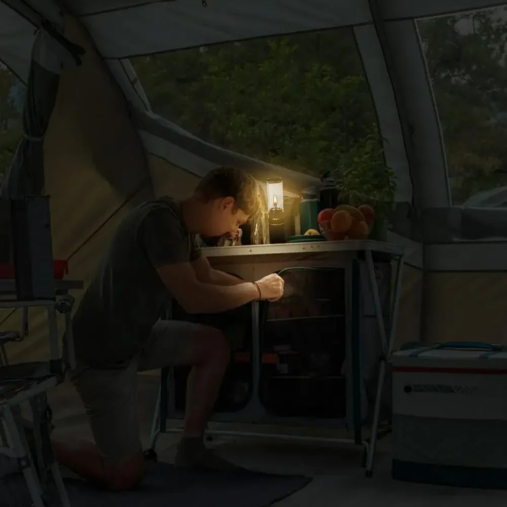 Portable outdoor Gas Candlelight  Lanter