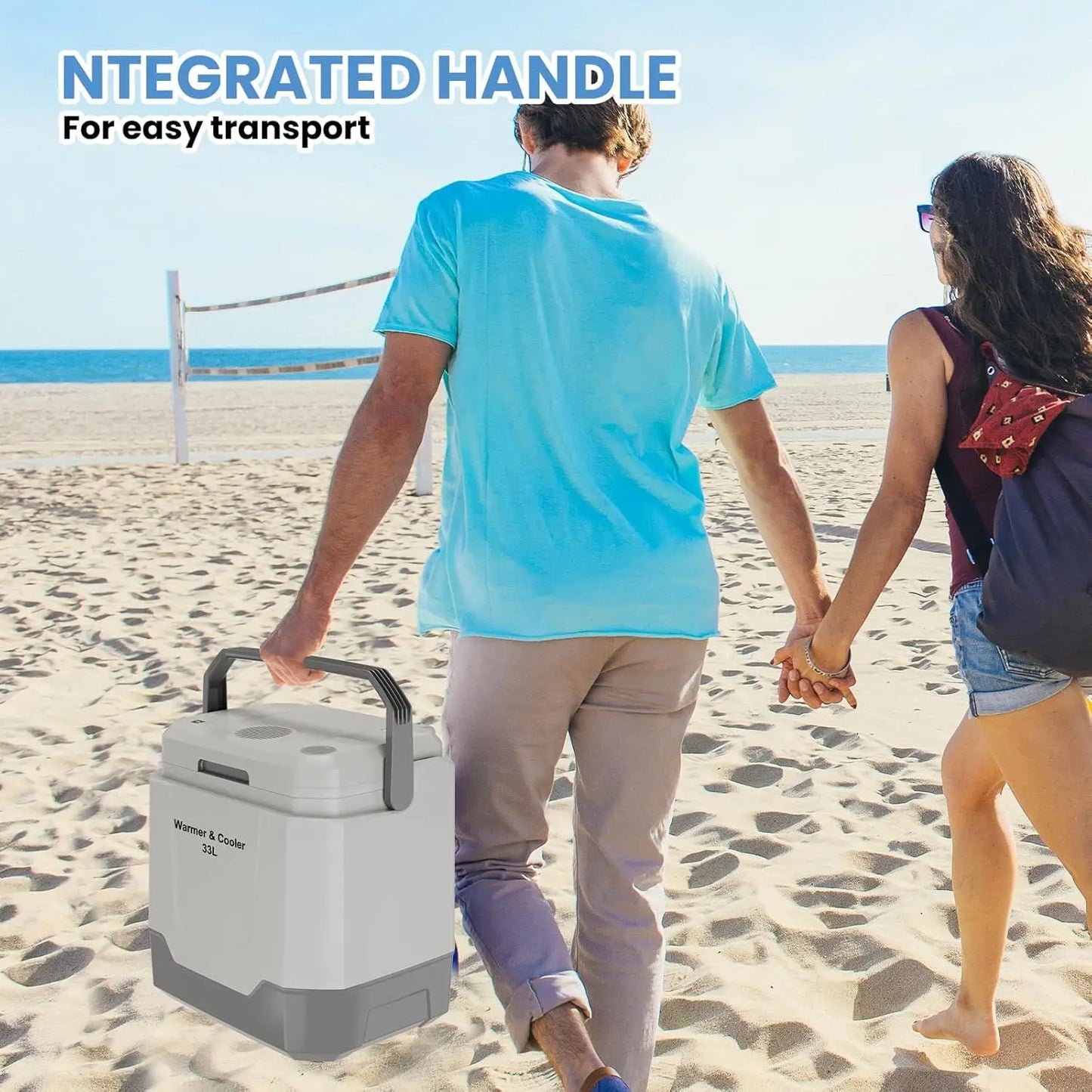 Electric portable Cooler and Warmer, with 12V & AC Power