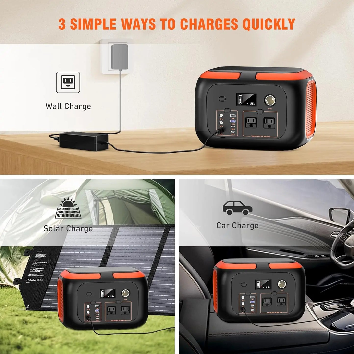 Portable Power Station Solar Generator Storage