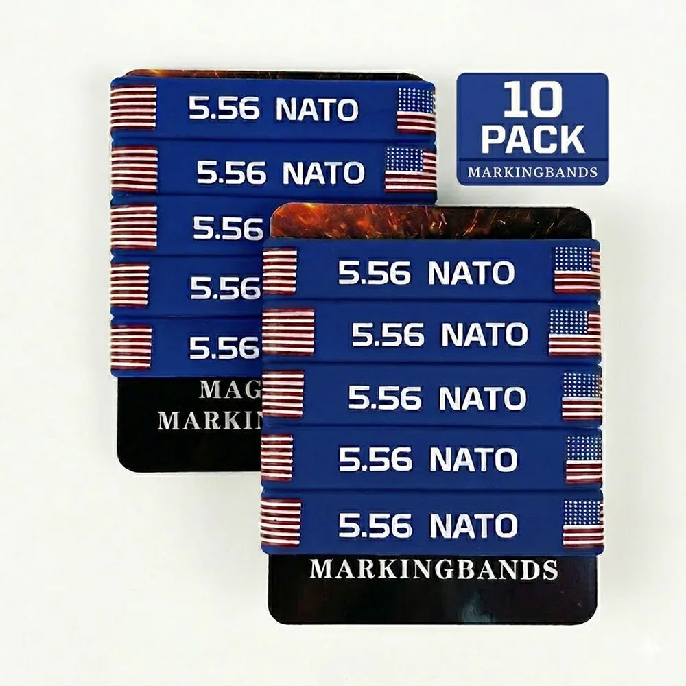 10 Pack 5.56 Mag Bands AR15 Magazine