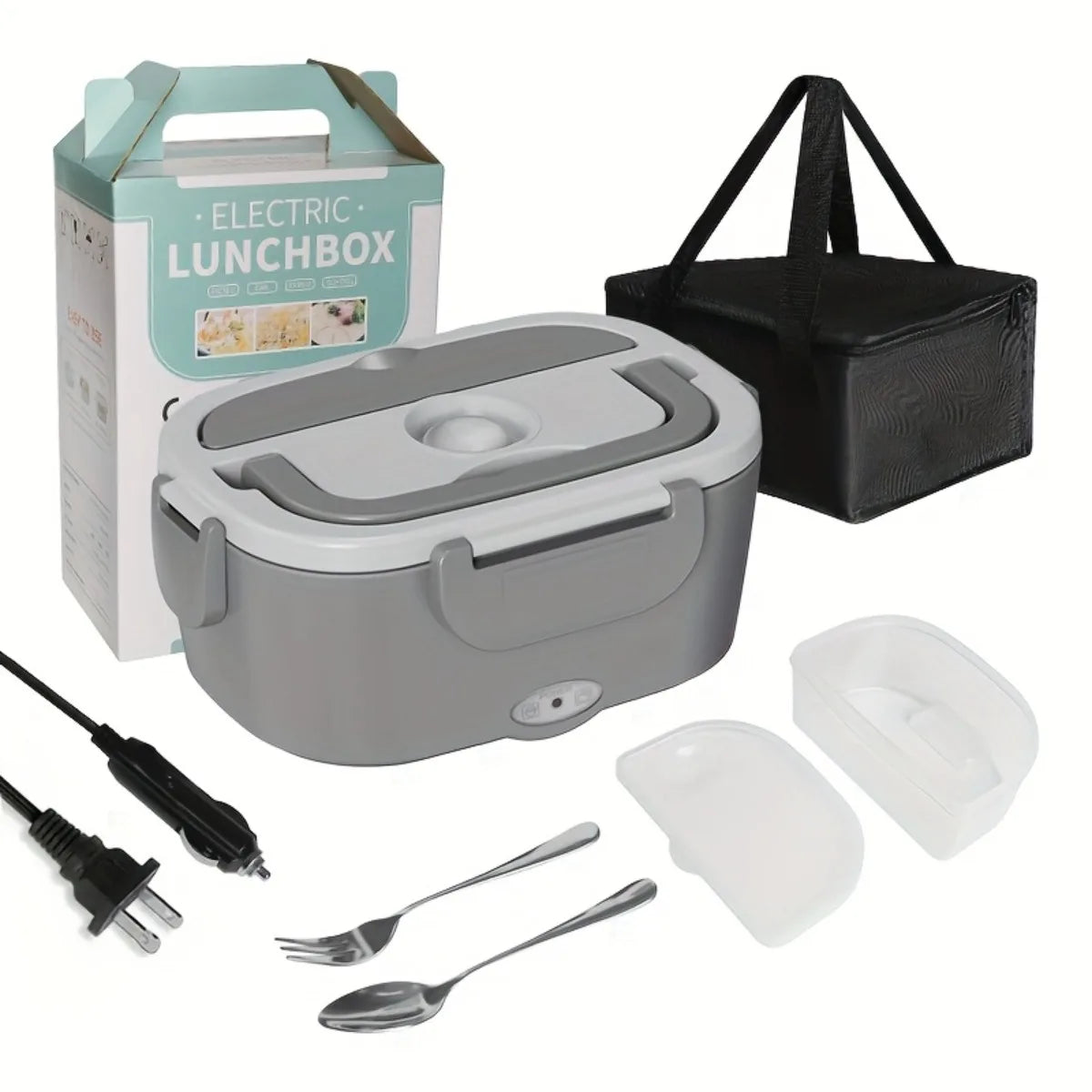 Electric Lunch Box Double Compartment Food Heater