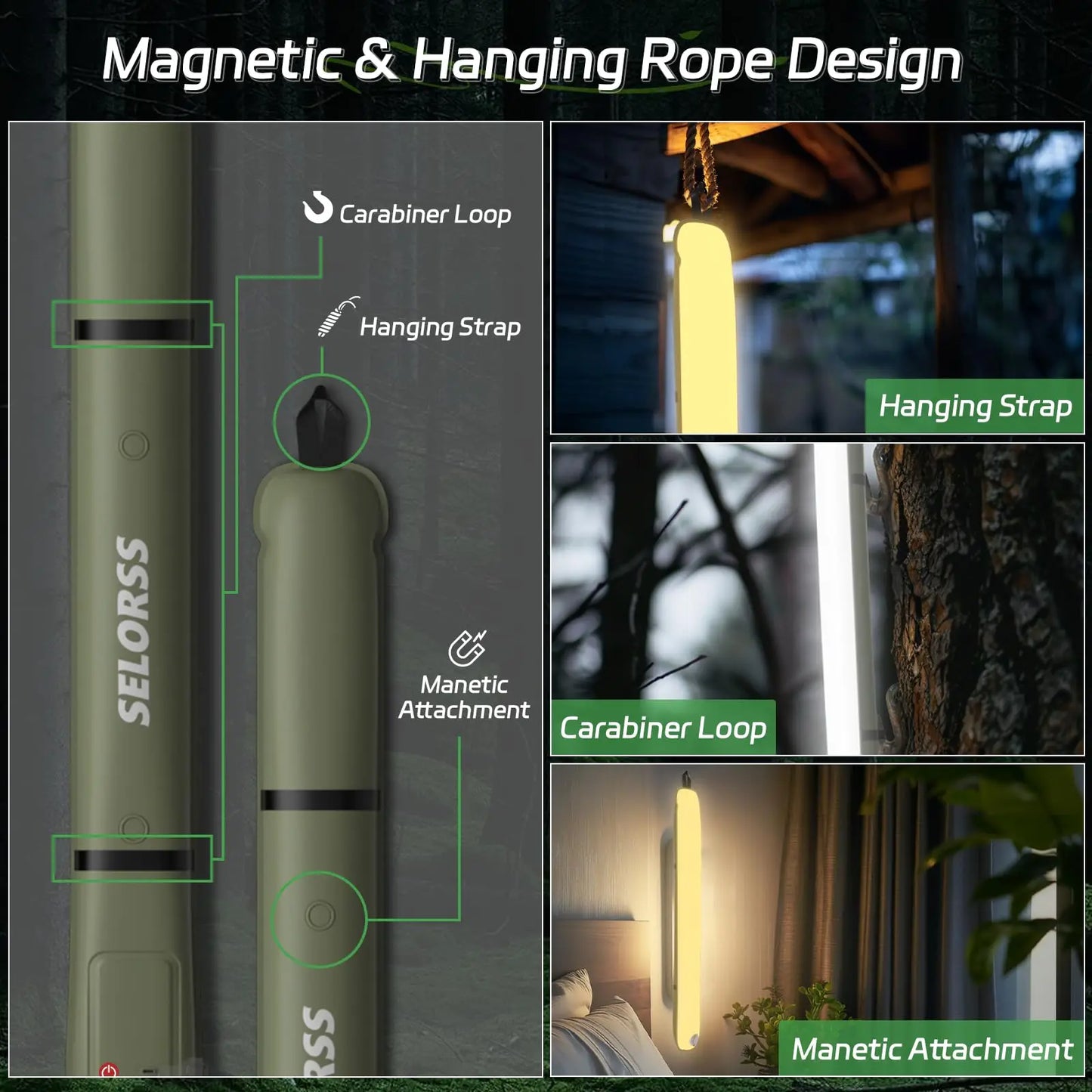 Rechargeable Portable Tent Lamp