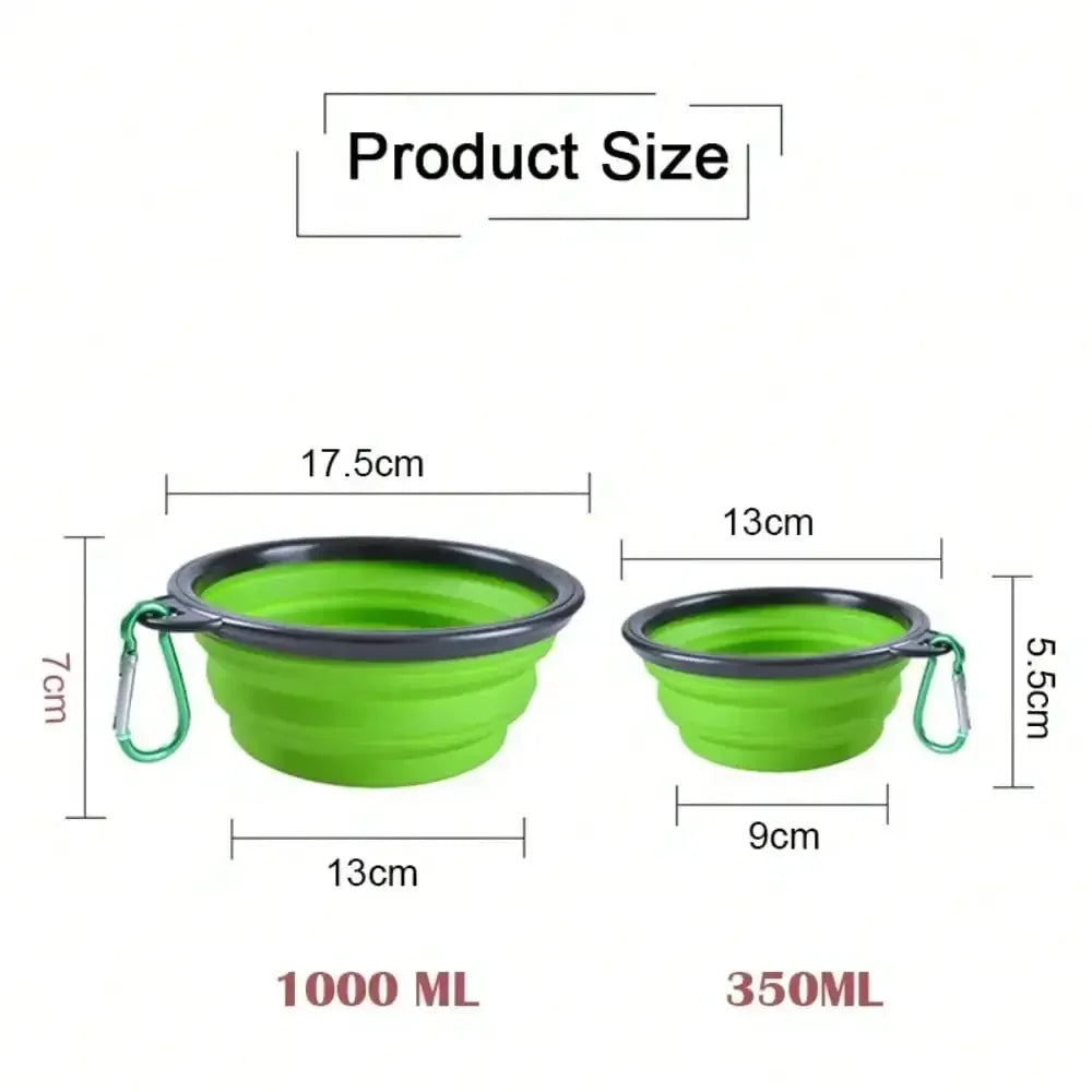Folding Portable dog Feeder Bowl