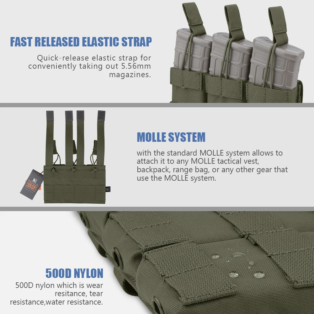 Tactical Holder Mag Pouch for 5.56mm M4 M16