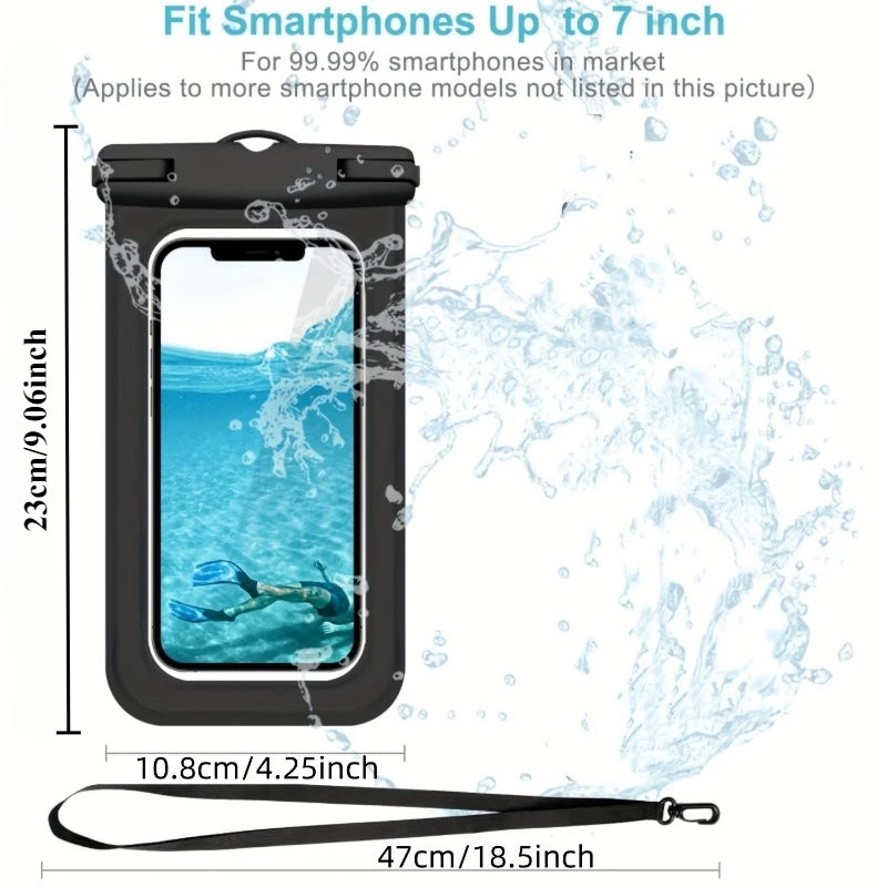 transparent mobile phone waterproof bag