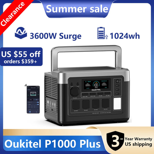 Portable Power Station, 1024Wh