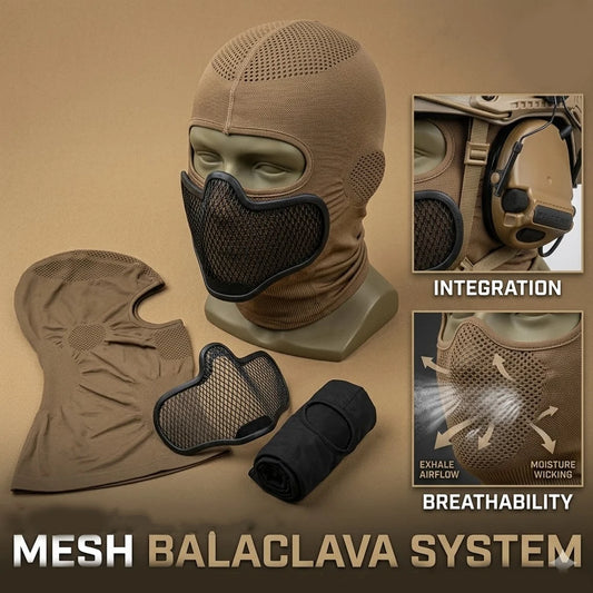 Full Face Mask with Steel Mesh Protection