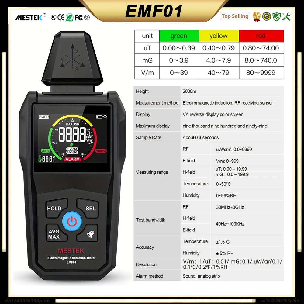 Professional EMF Meter Electromagnetic Field Radiation