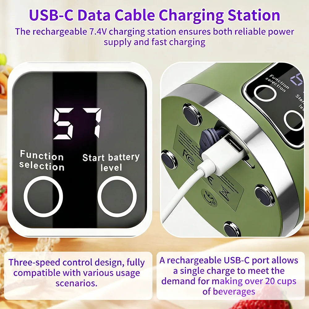 450ml Portable Juicer BlenderUSB Charging