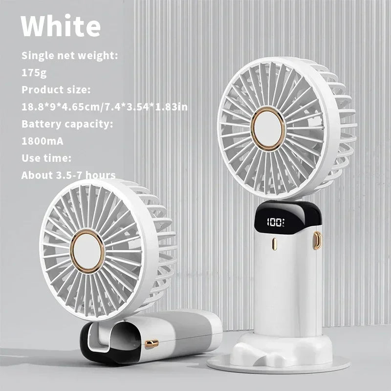 Folding Fan with Phone Stand