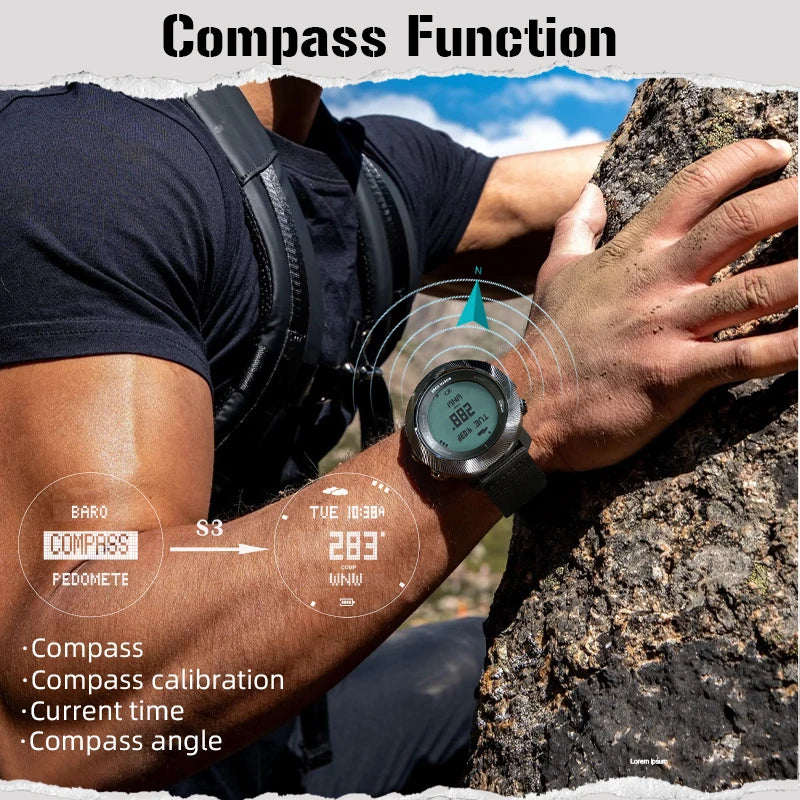 Free Dive Digital Watch Outdoor Sports Swimming