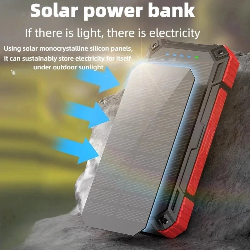 Solar Power Bank Wireless 200000mAh