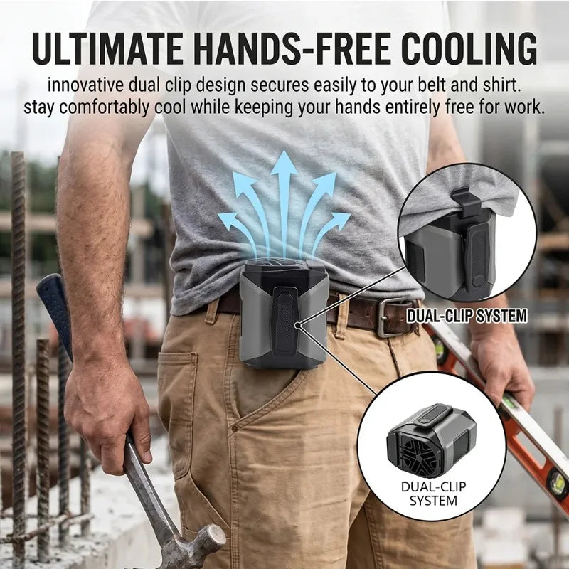 Rechargeable Cooling Fan with Flashlight