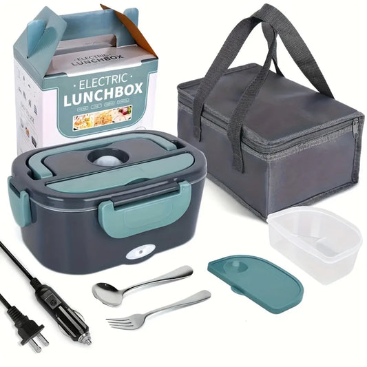 Electric Lunch Box Double Compartment Food Heater