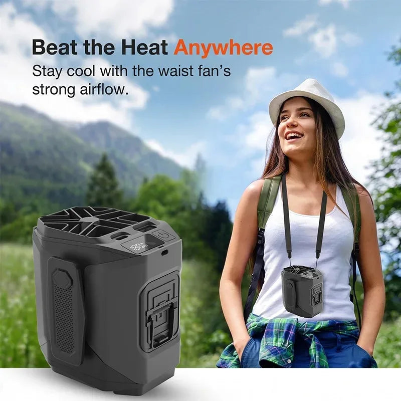 Rechargeable Cooling Fan with Flashlight