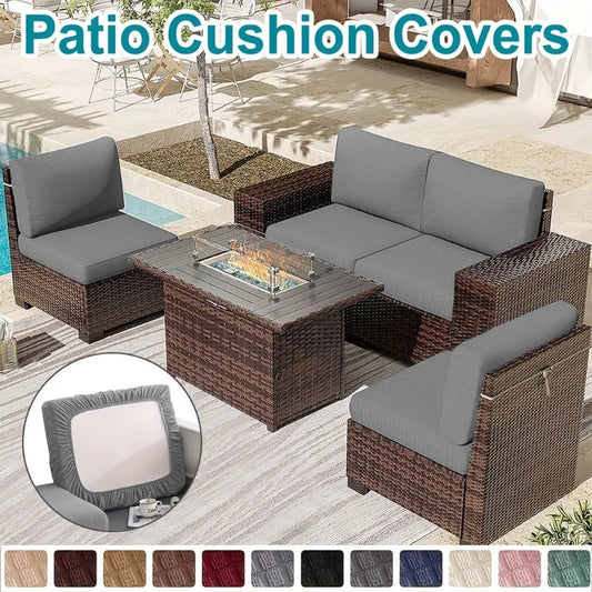 Waffle Jacquard Patio Sofa Cover