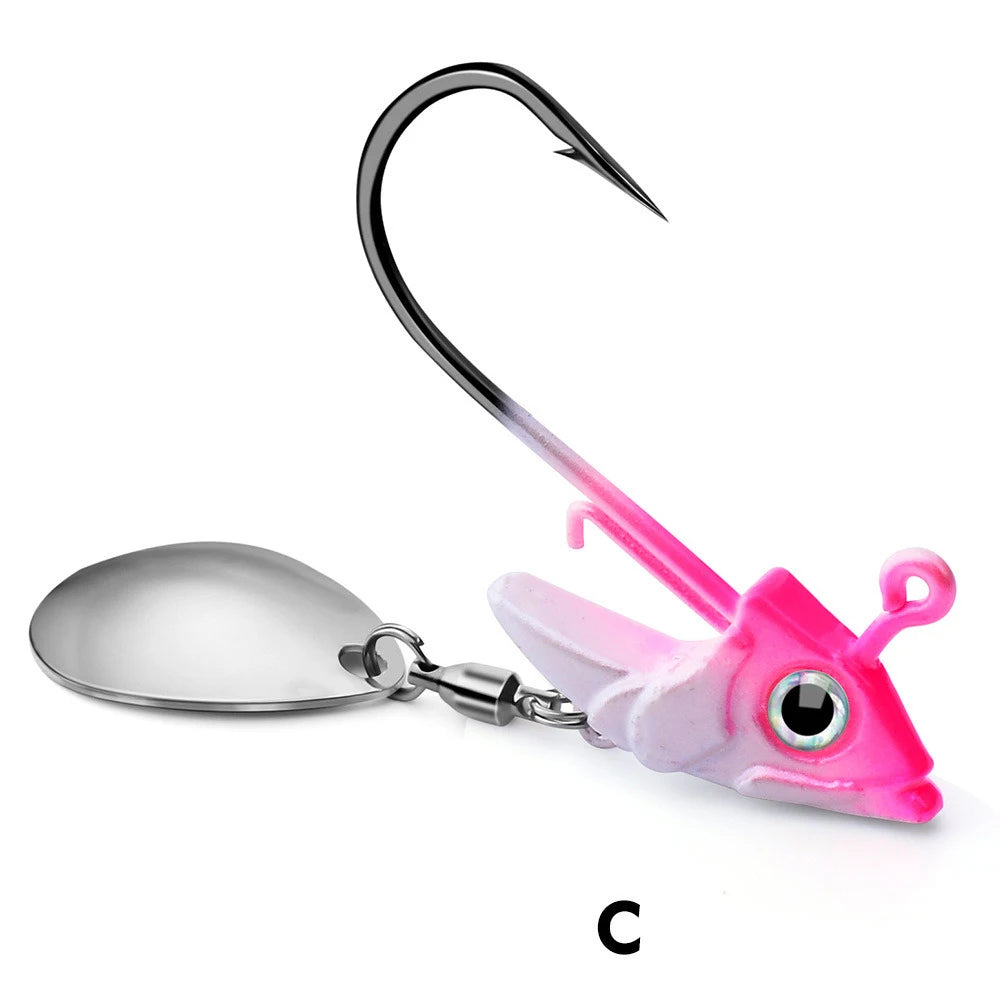 Sequin Metal Spoons Fishing Hooks