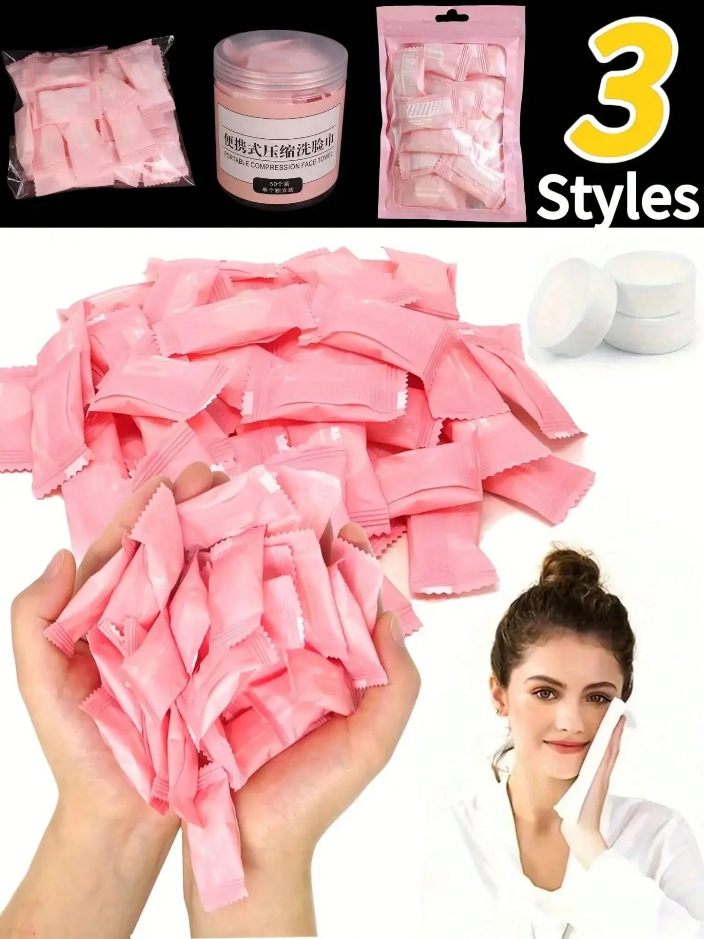 100pcs disposable compressed Face Towels
