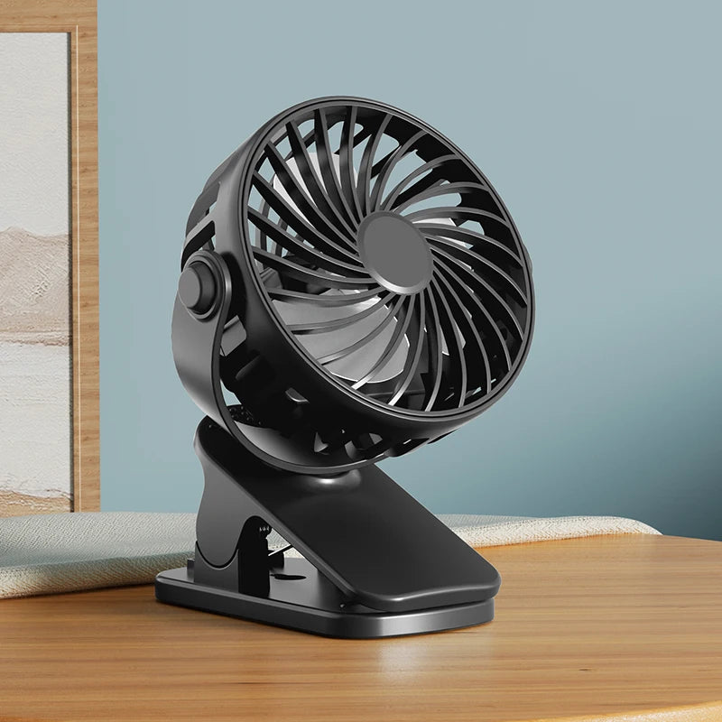 Rechargeable Clip Fan 720° Rotatable