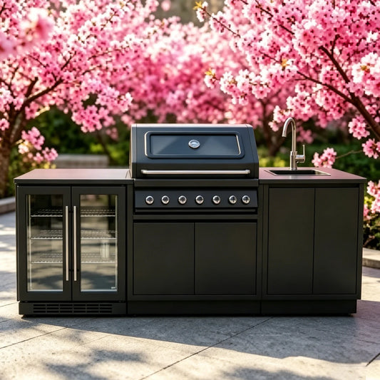 Functional Stainless Steel Outdoor Kitchen