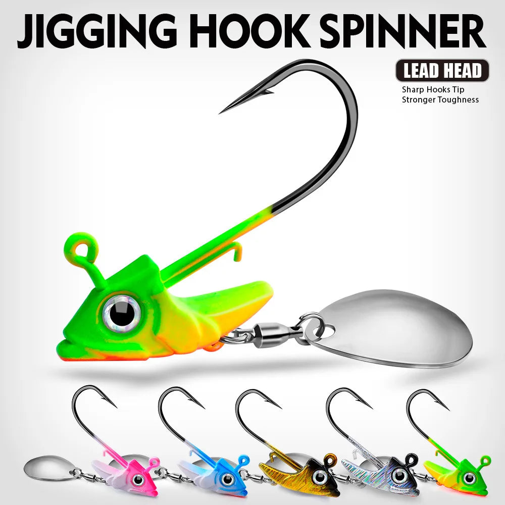 Sequin Metal Spoons Fishing Hooks