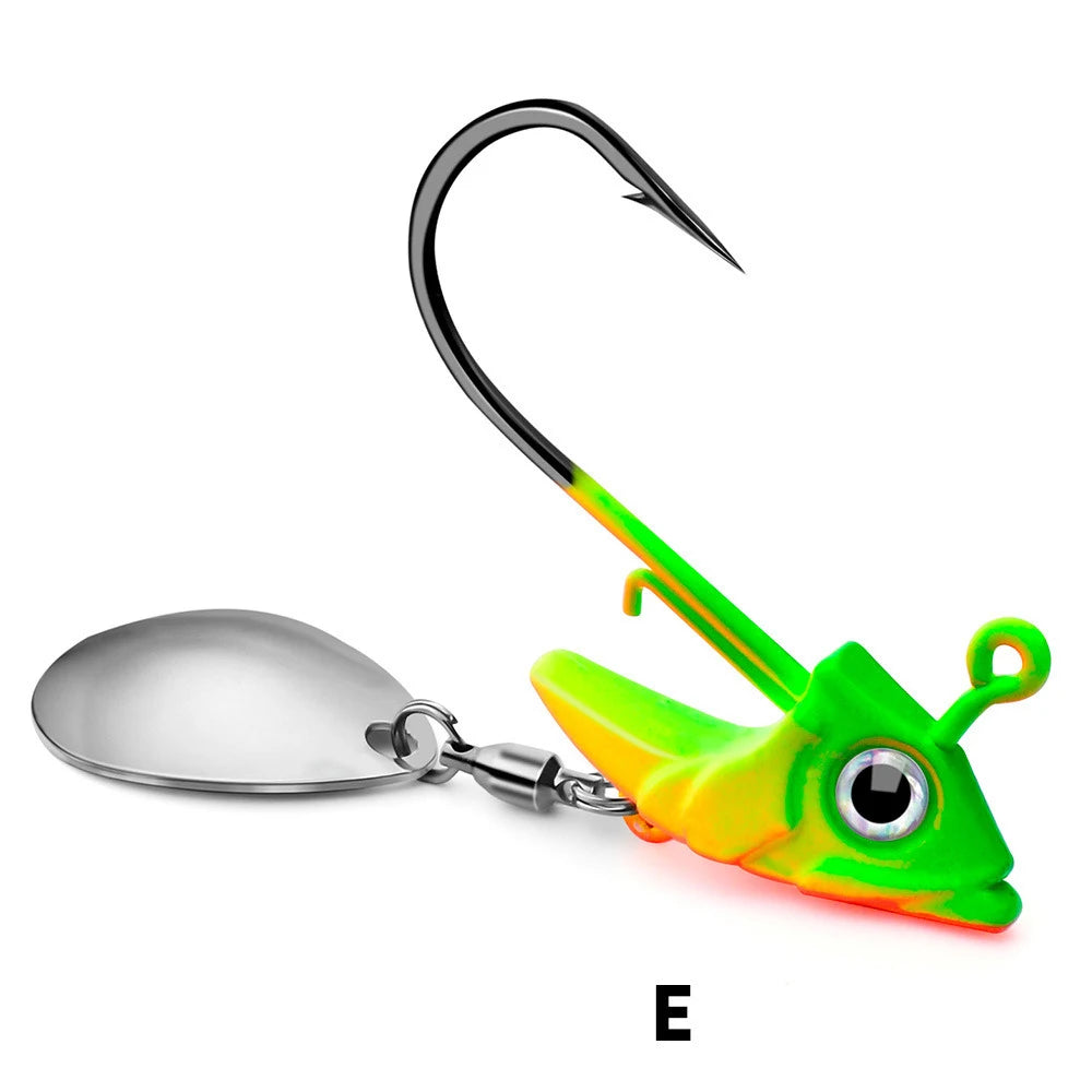 Sequin Metal Spoons Fishing Hooks