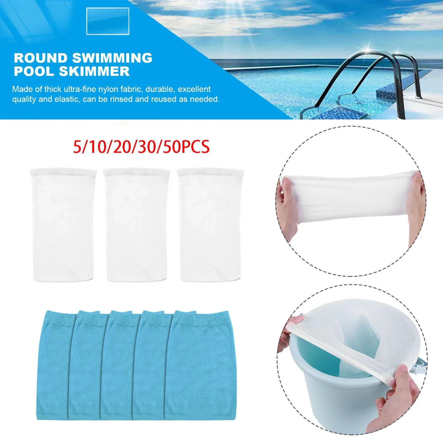 Filter Storage Pool Skimmer Socks Nylon