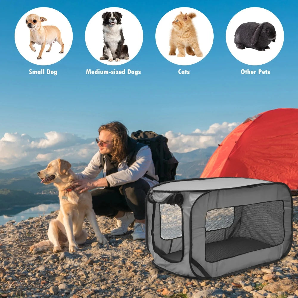 Pet Carrier Foldable Dog Crate