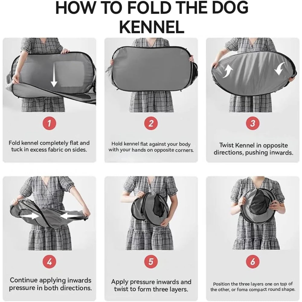 Pet Carrier Foldable Dog Crate