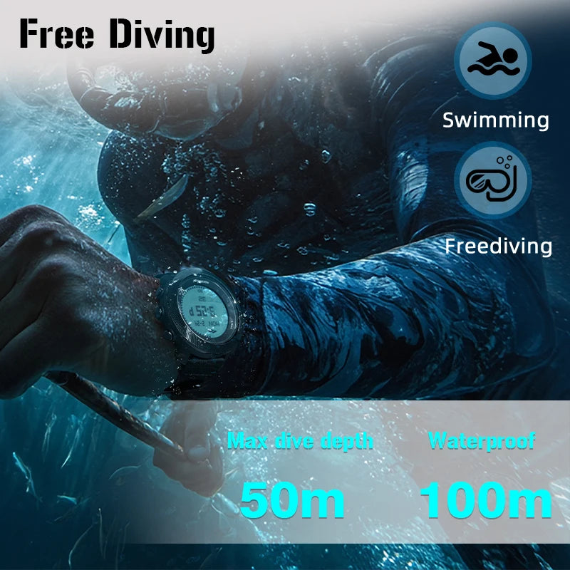 Free Dive Digital Watch Outdoor Sports Swimming