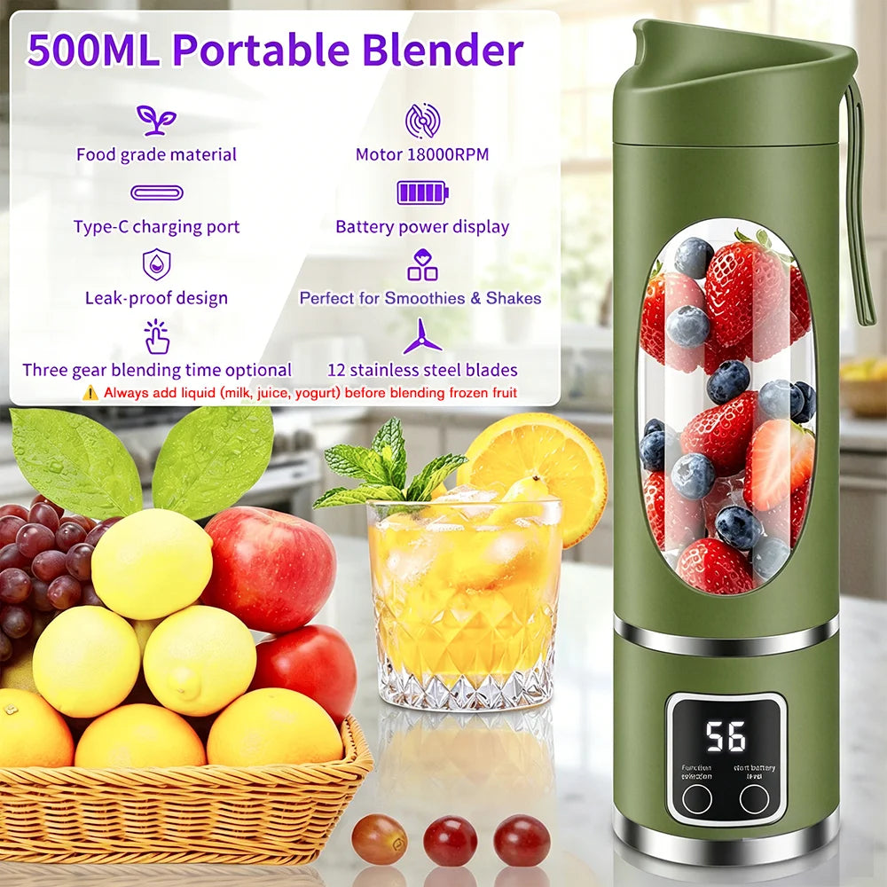 450ml Portable Juicer BlenderUSB Charging